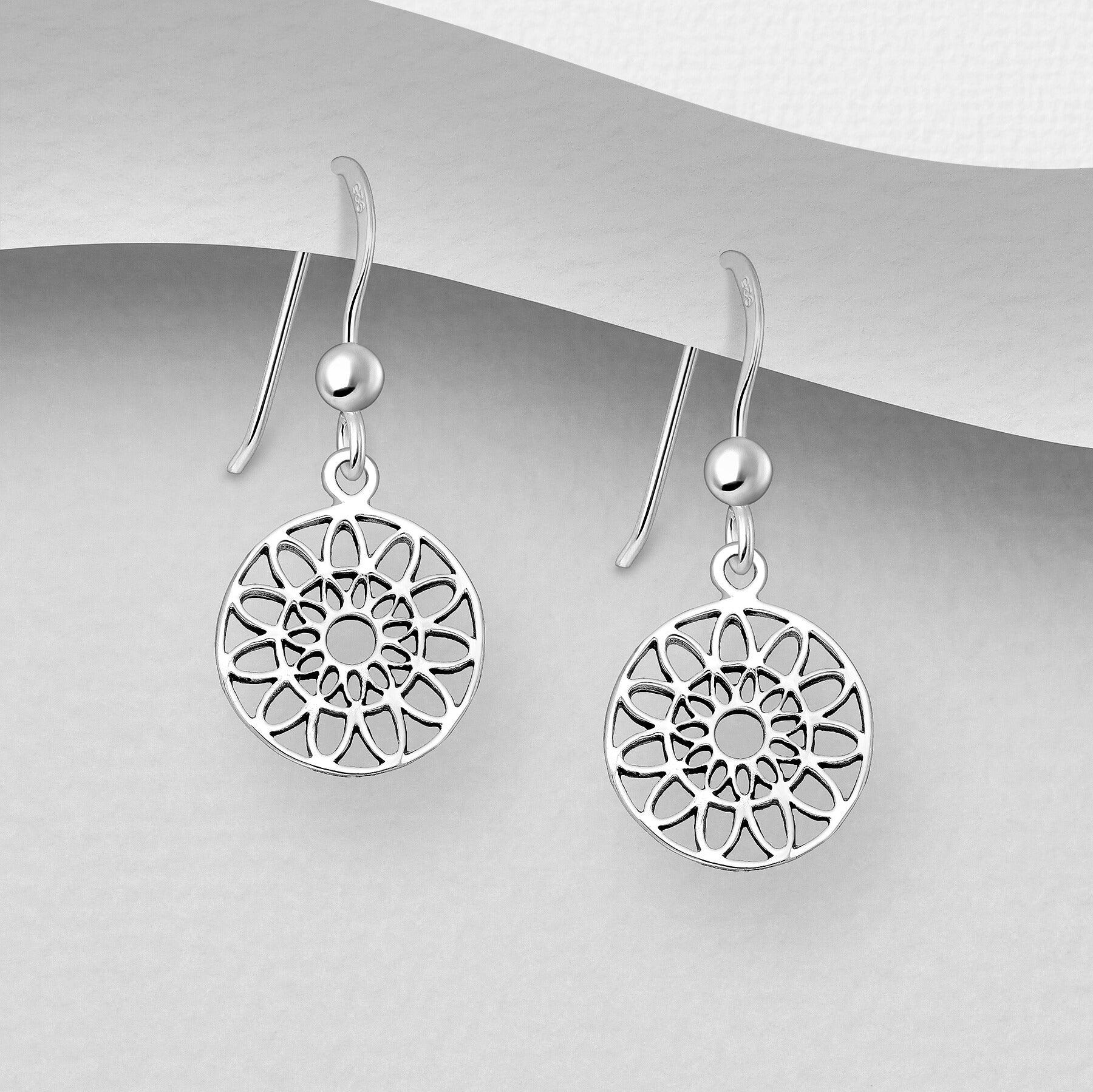 PREMIUM COLLECTION | Calliope bohemian silver earrings 