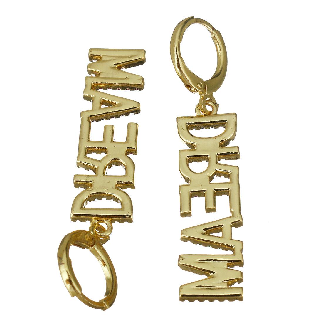 FRENCH RIVIERA | Dream colorful text earrings