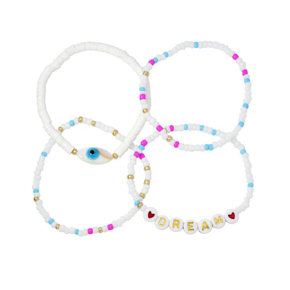 FRENCH RIVIERA | Dream bracelet set with text