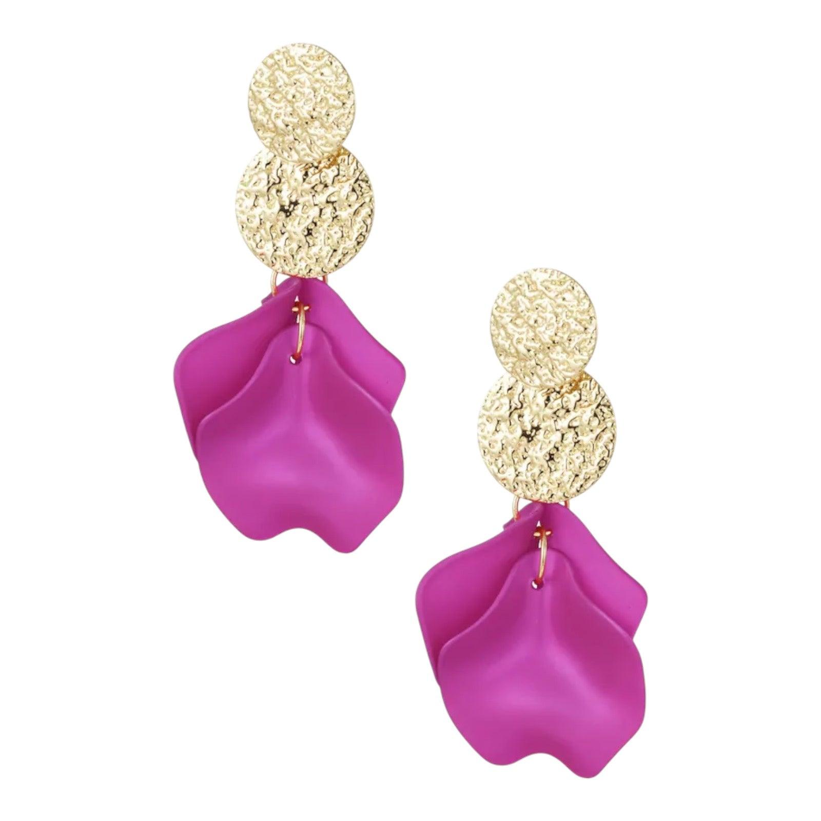 FRENCH RIVIERA | Champs Elysées fuchsia earrings