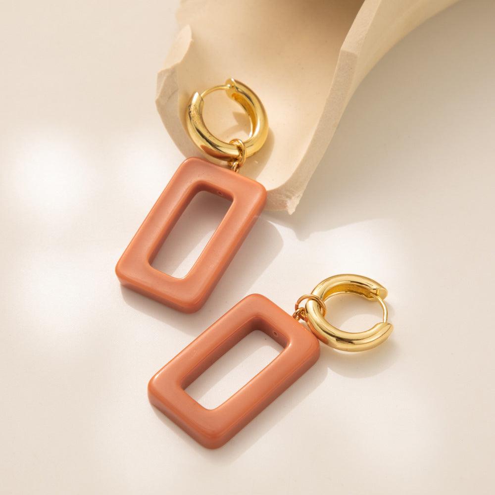 FRENCH RIVIERA | Lauren gold-tone rings with geometric decorations