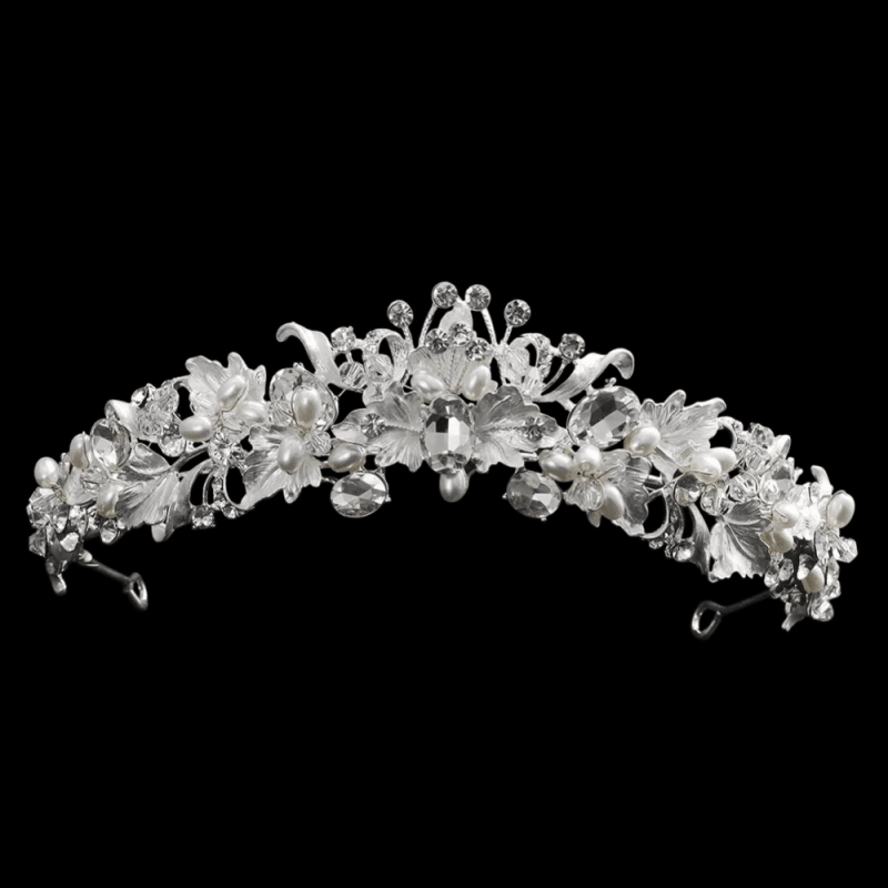 ATHENA BRIDAL, Divine silver tiara with crystals