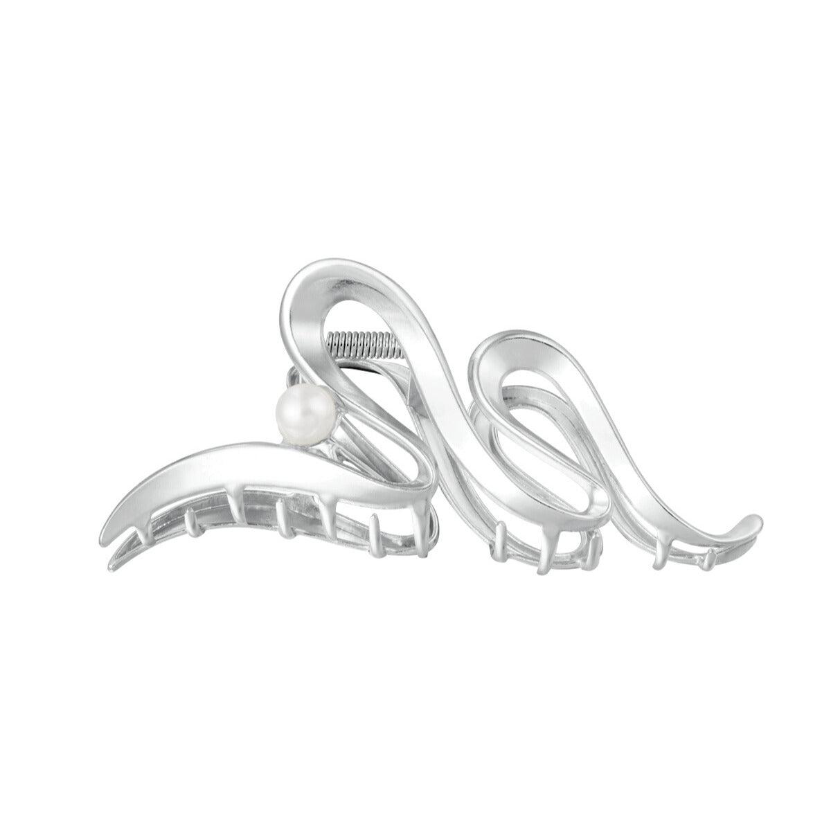 SUGAR SUGAR®, Alexia Clip pearl hair clip (silver)