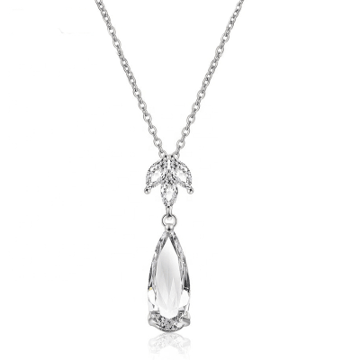 ATHENA BRIDAL | Liliane teardrop crystal necklace