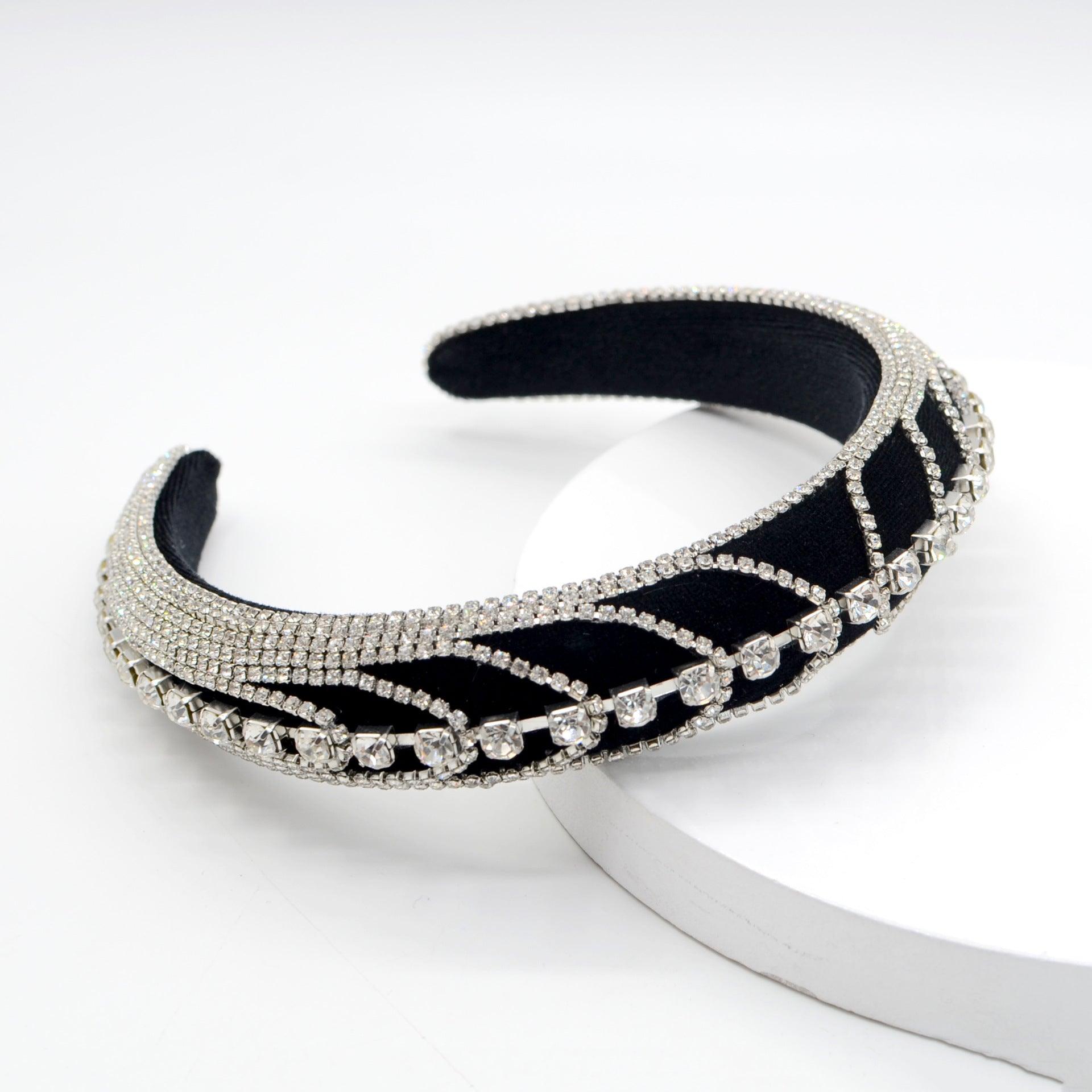 SUGAR SUGAR®, Amazing Tiziana -black decorative headband (silver)