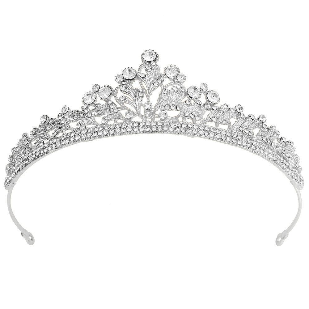 ROMANCE, Serafina silver-colored tiara with bright stones