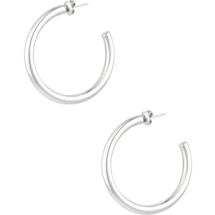 FRENCH RIVIERA | Odette -smooth silver-colored surgical steel rings