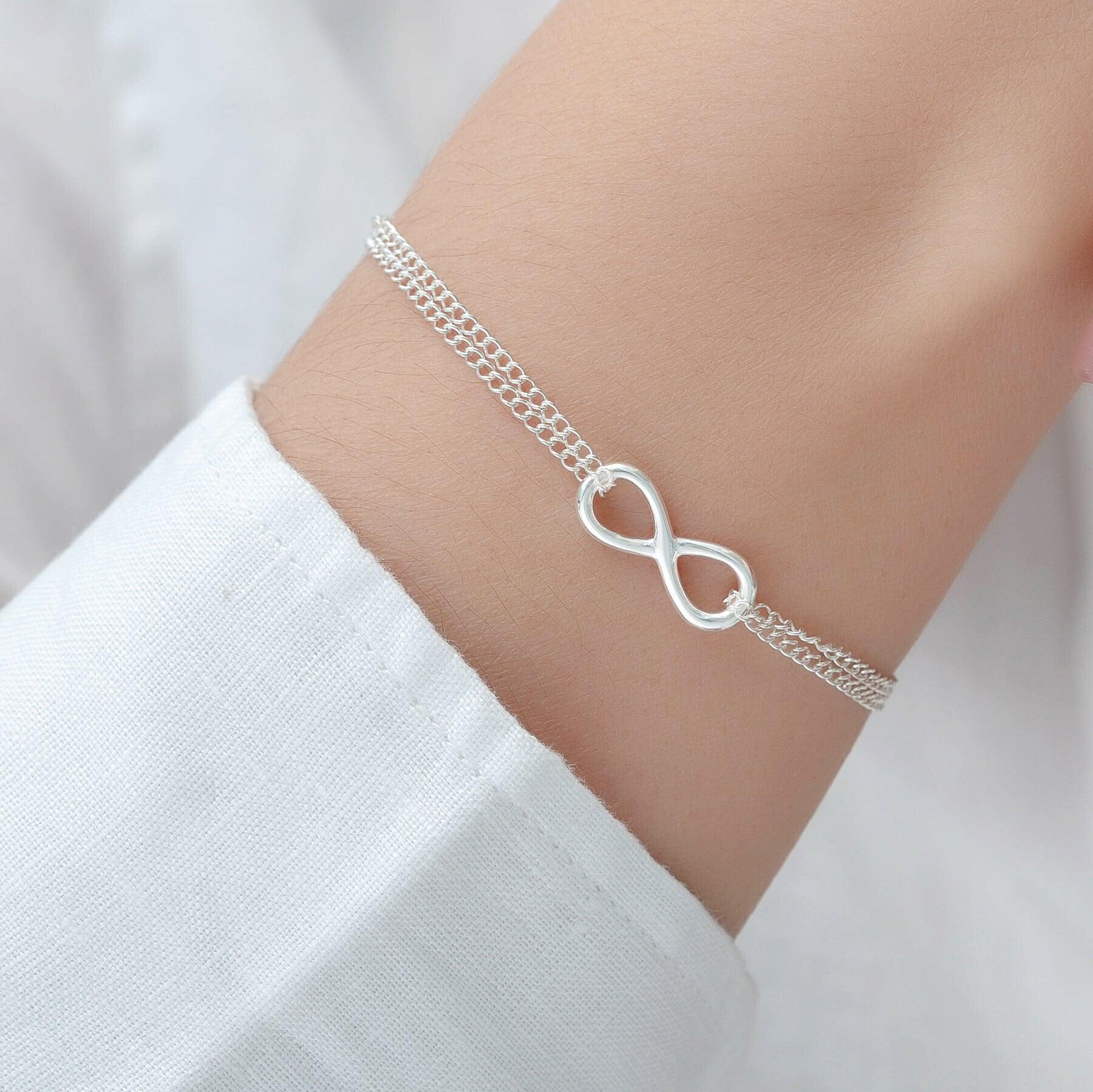 PREMIUM COLLECTION | Infinity silver bracelet with infinity symbol