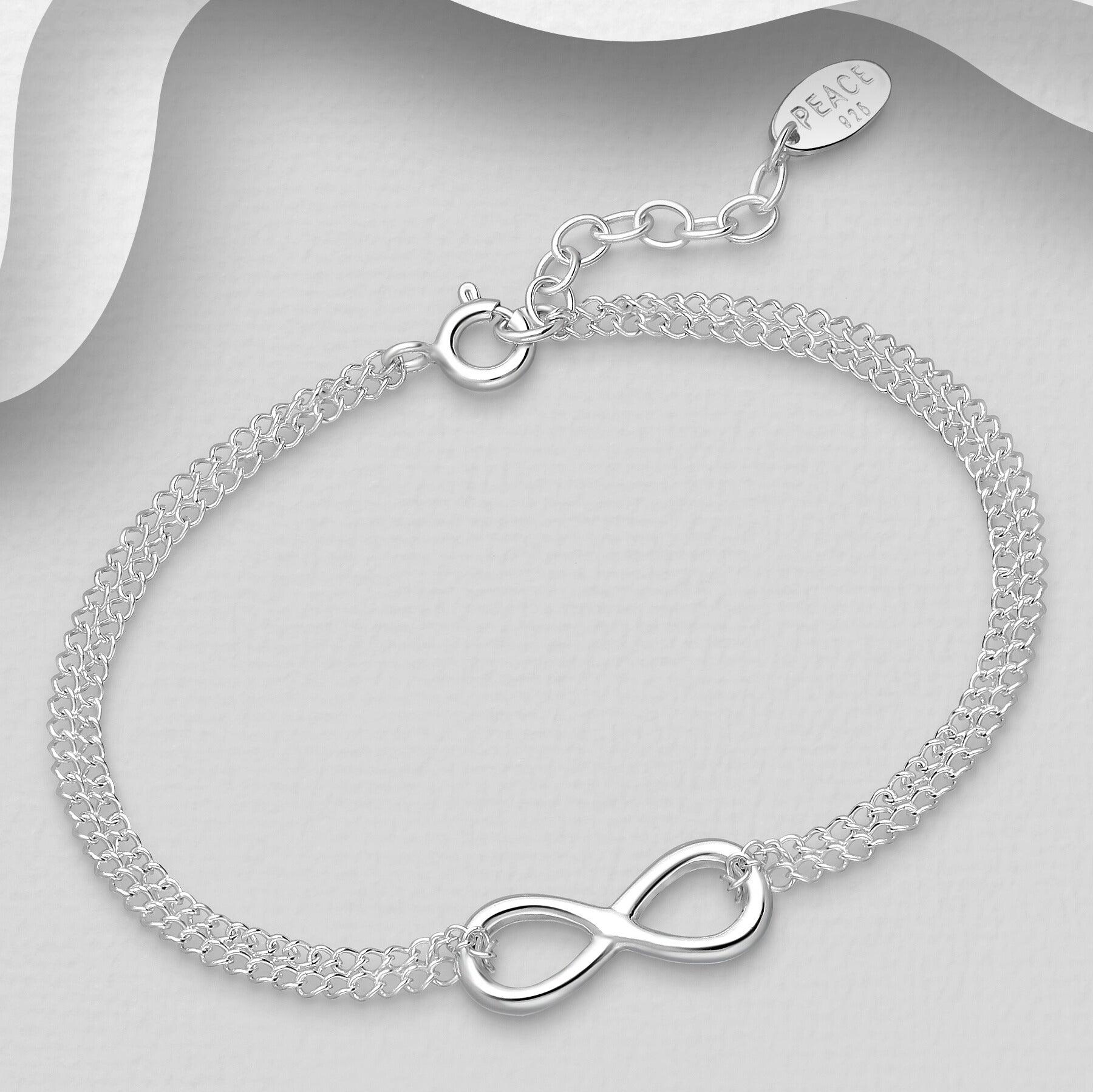 PREMIUM COLLECTION | Infinity silver bracelet with infinity symbol