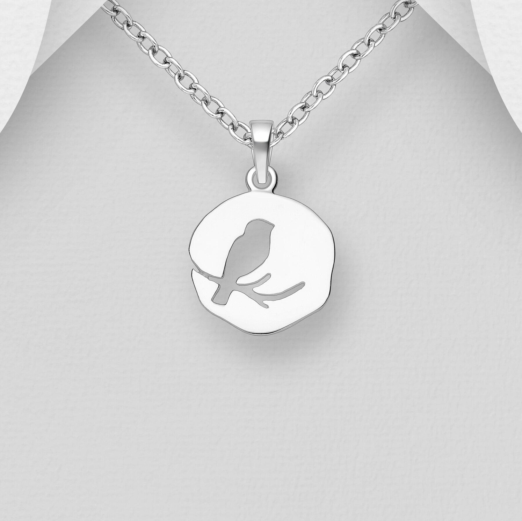 PREMIUM COLLECTION | Onnenlintu silver pendant