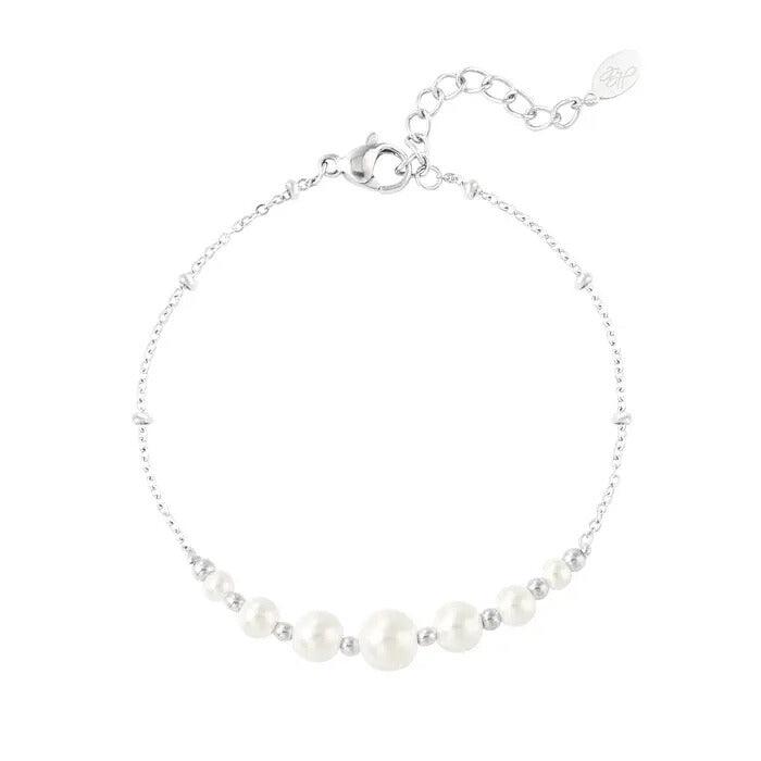 FRENCH RIVIERA | Morgan surgical steel bead bracelet (silver)