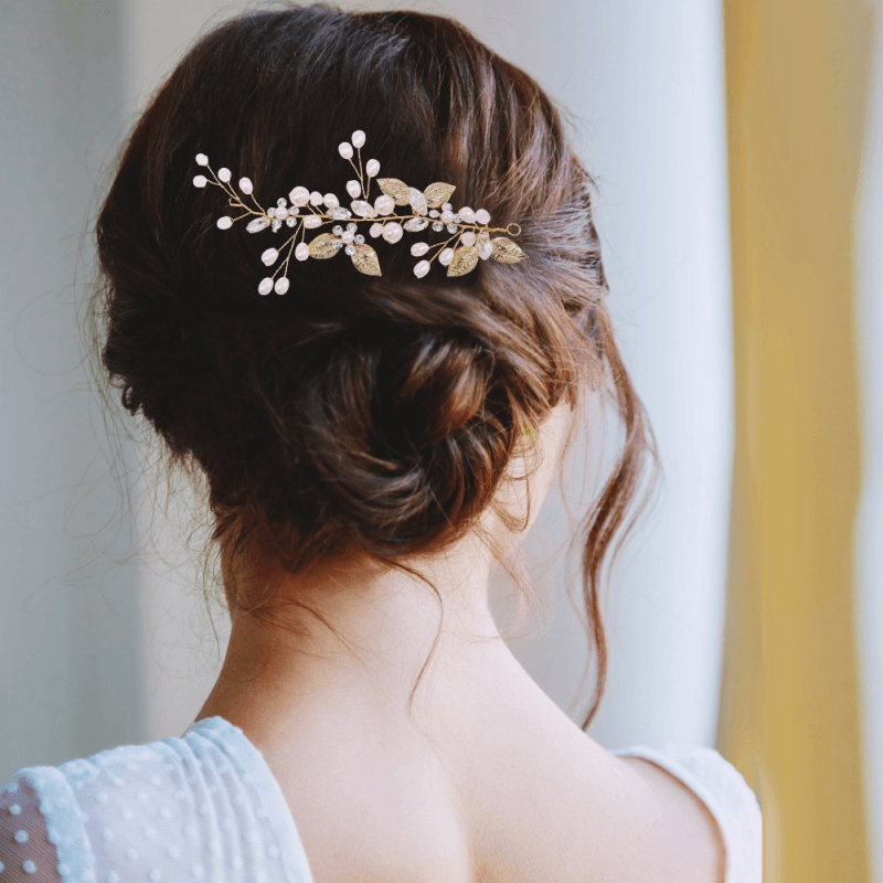 ATHENA BRIDAL | Martine pearl-embellished hair accessory (silver)