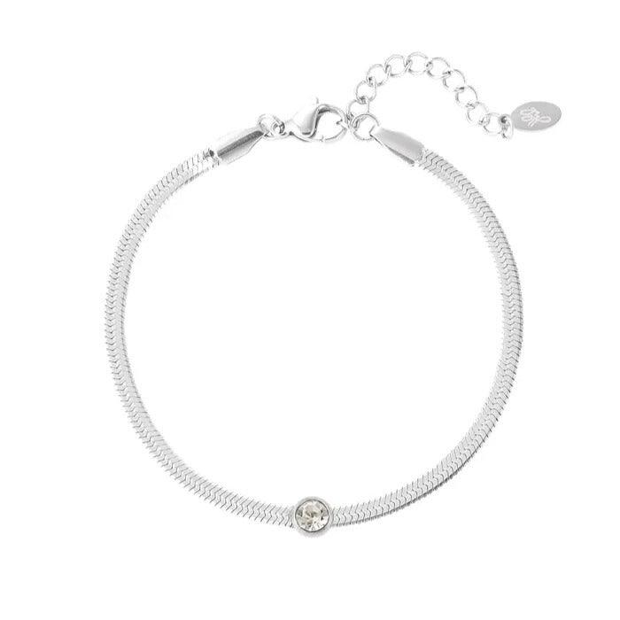 FRENCH RIVIERA | Elena surgical steel bracelet (silver)