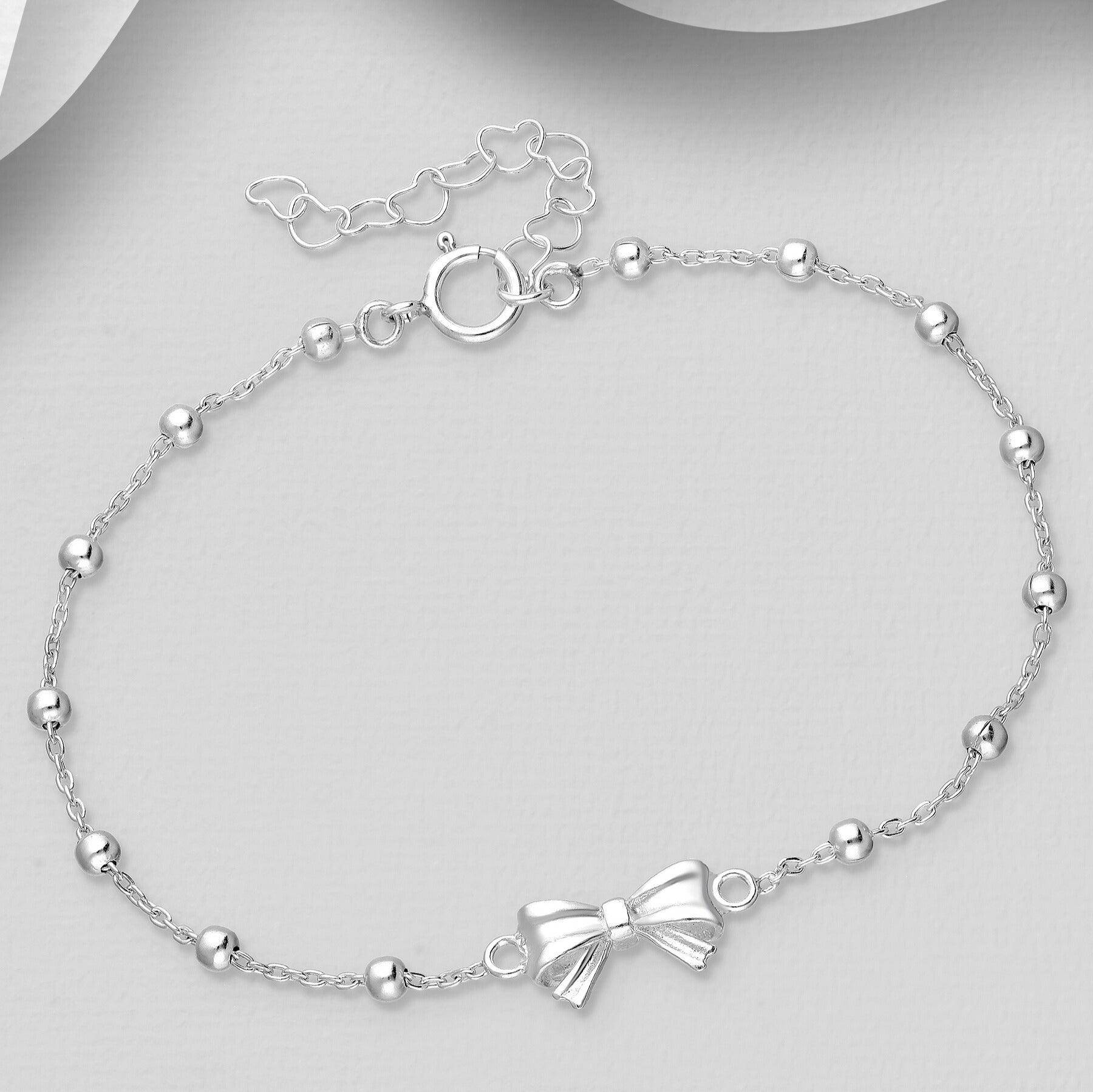 PREMIUM COLLECTION | Charm Bow silver bracelet with bow