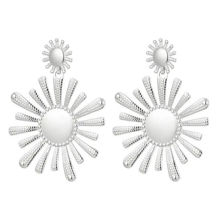 FRENCH RIVIERA | Arabella silver surgical steel earrings