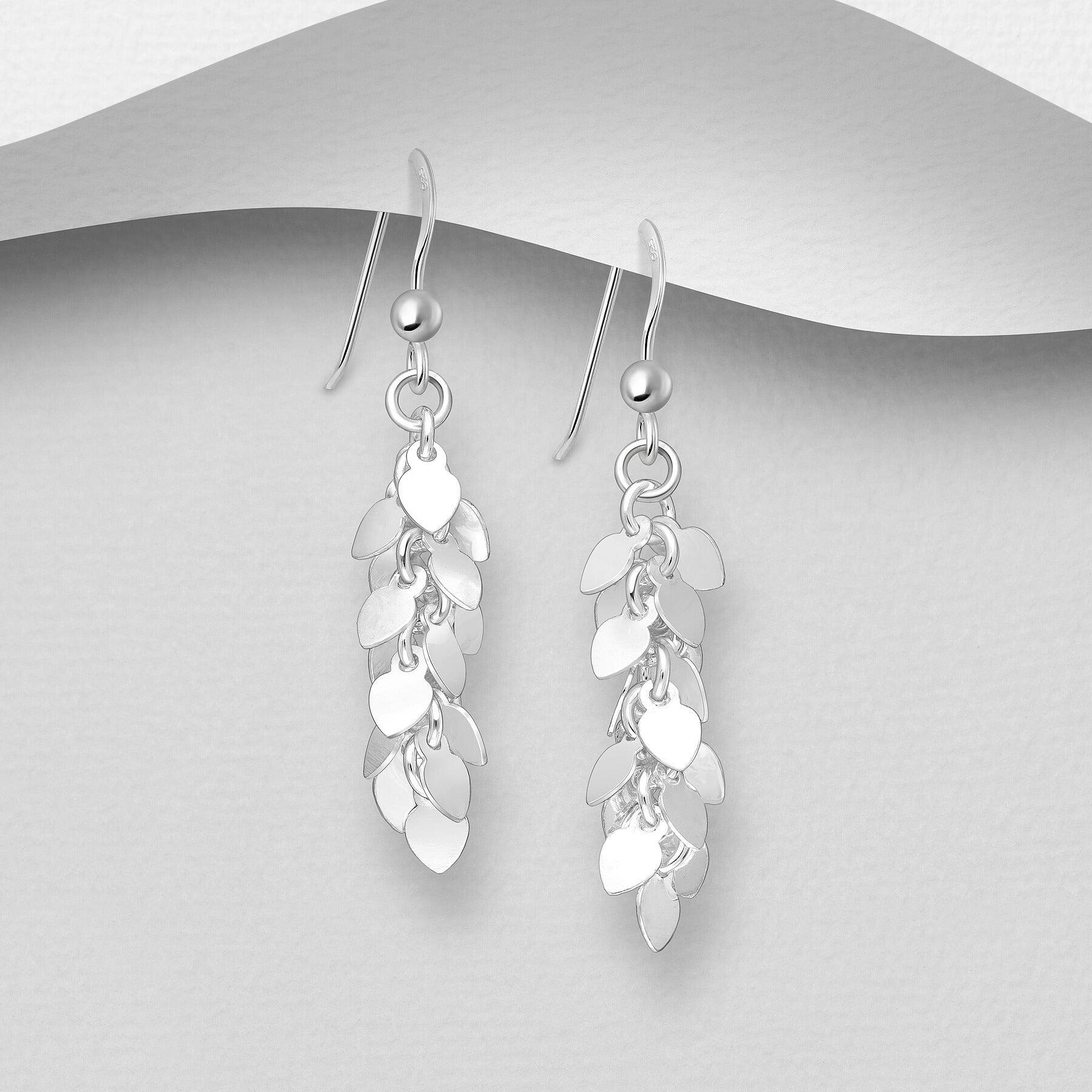 PREMIUM COLLECTION | Ulrika graceful stoneless silver earrings 