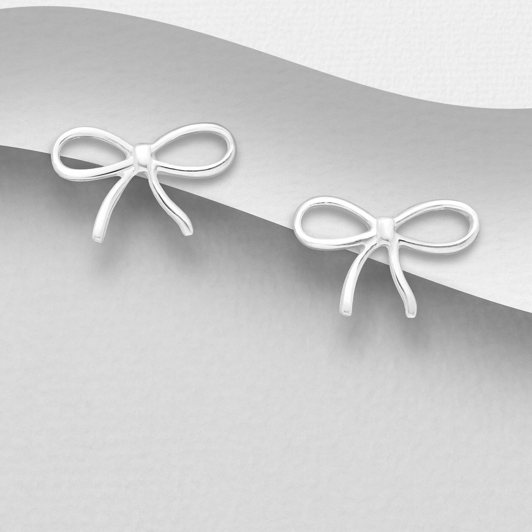 PREMIUM COLLECTION | Petit Bow silver buttons 