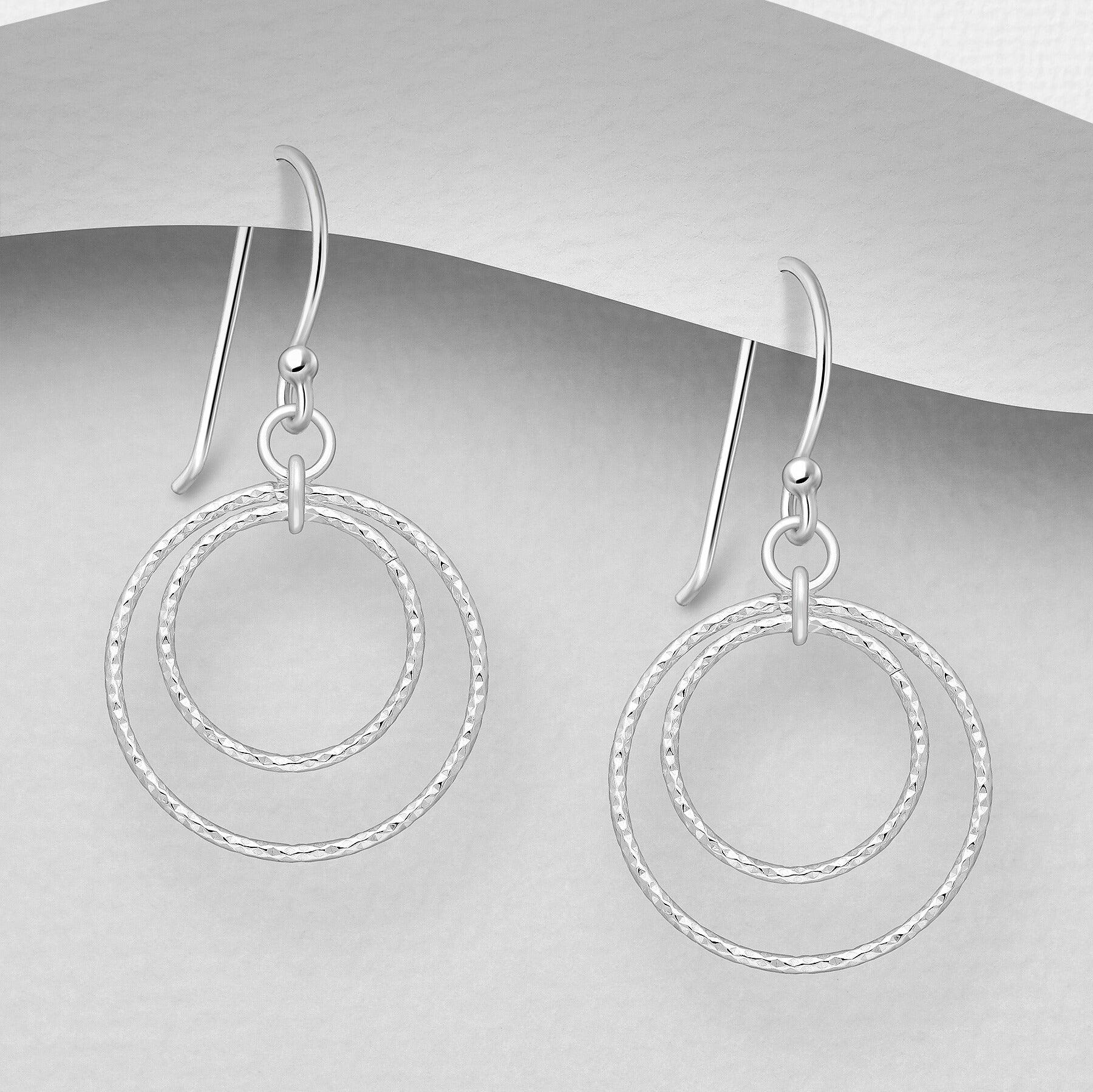 PREMIUM COLLECTION | Adina graceful stoneless silver earrings 