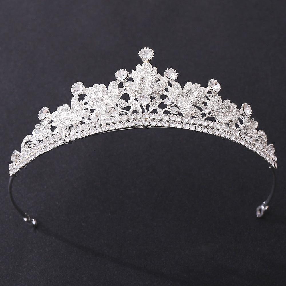 ROMANCE, Ofelia silver-colored tiara with bright stones