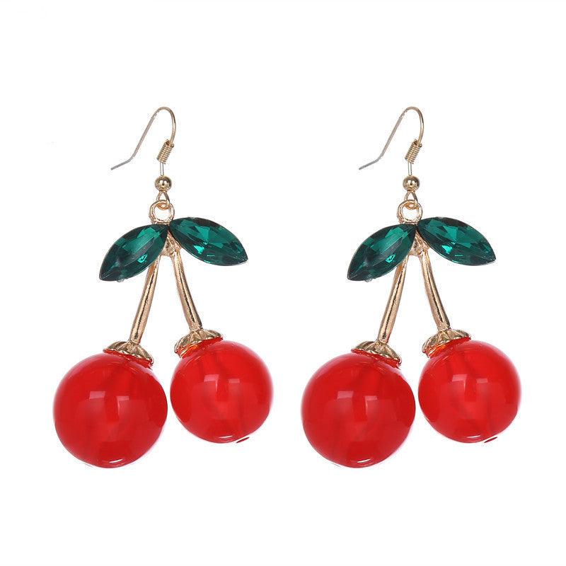 FRENCH RIVIERA | XL Cherry earrings