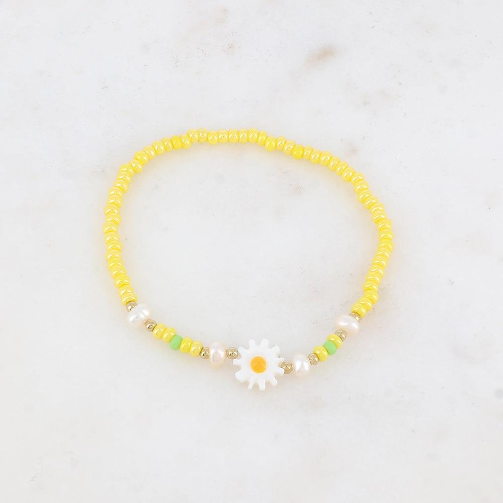 BOHM PARIS | Bracelet Belle - yellow flower bracelet