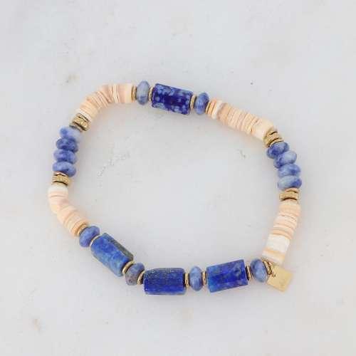 BOHM PARIS | Bracelet Taïssia - blue natural stone bracelet