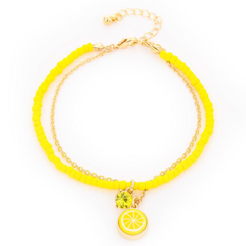 FRENCH RIVIERA | Lemonade yellow summer bracelet