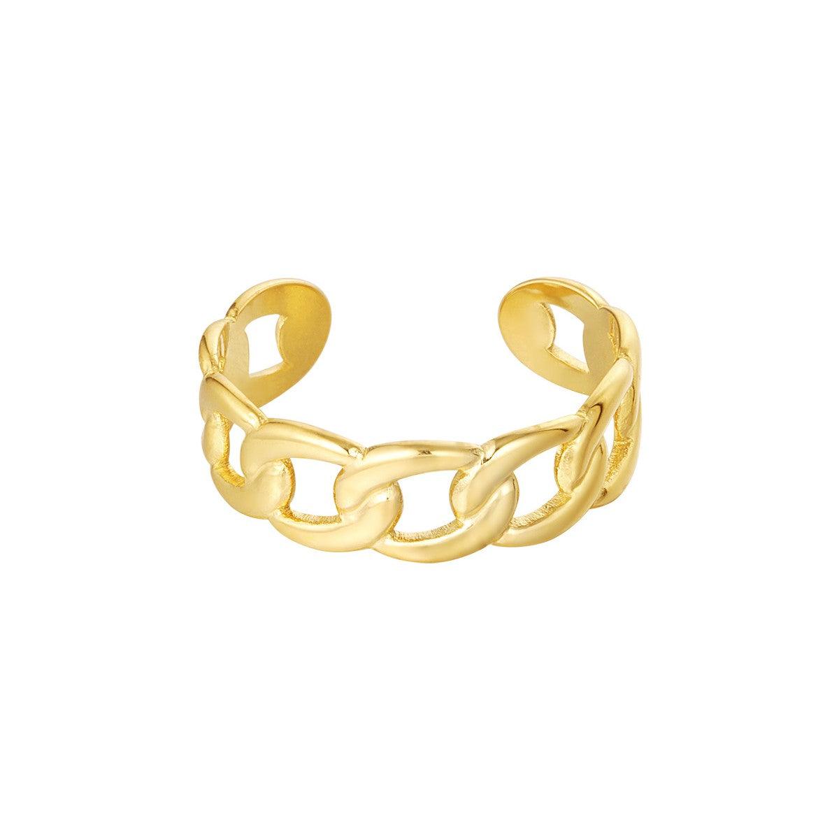 FRENCH RIVIERA | Raleigh Ring - surgical steel ring (gold)