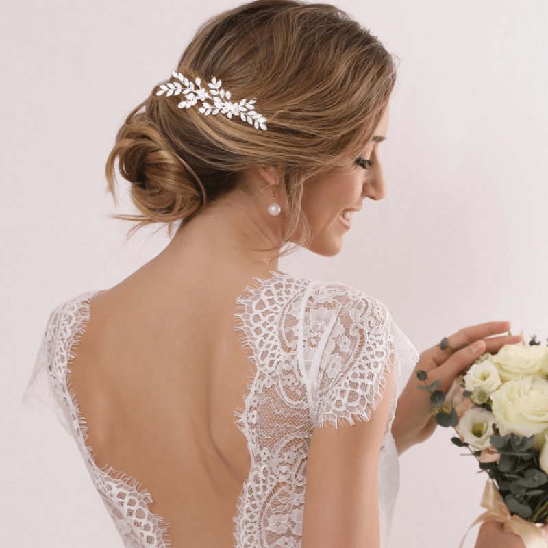 ATHENA BRIDAL | Maëlle crystal hair ornament (gold)