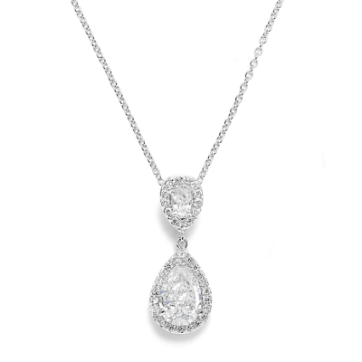 ATHENA BRIDAL | Léonie teardrop crystal necklace