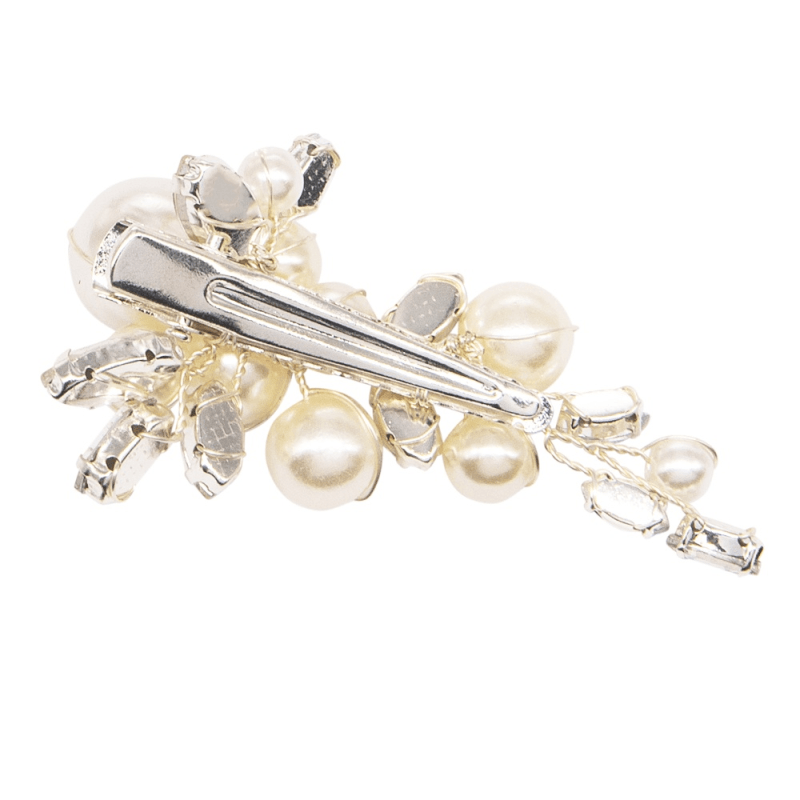 ATHENA BRIDAL | Stéphanie pearl hair clip (silver)