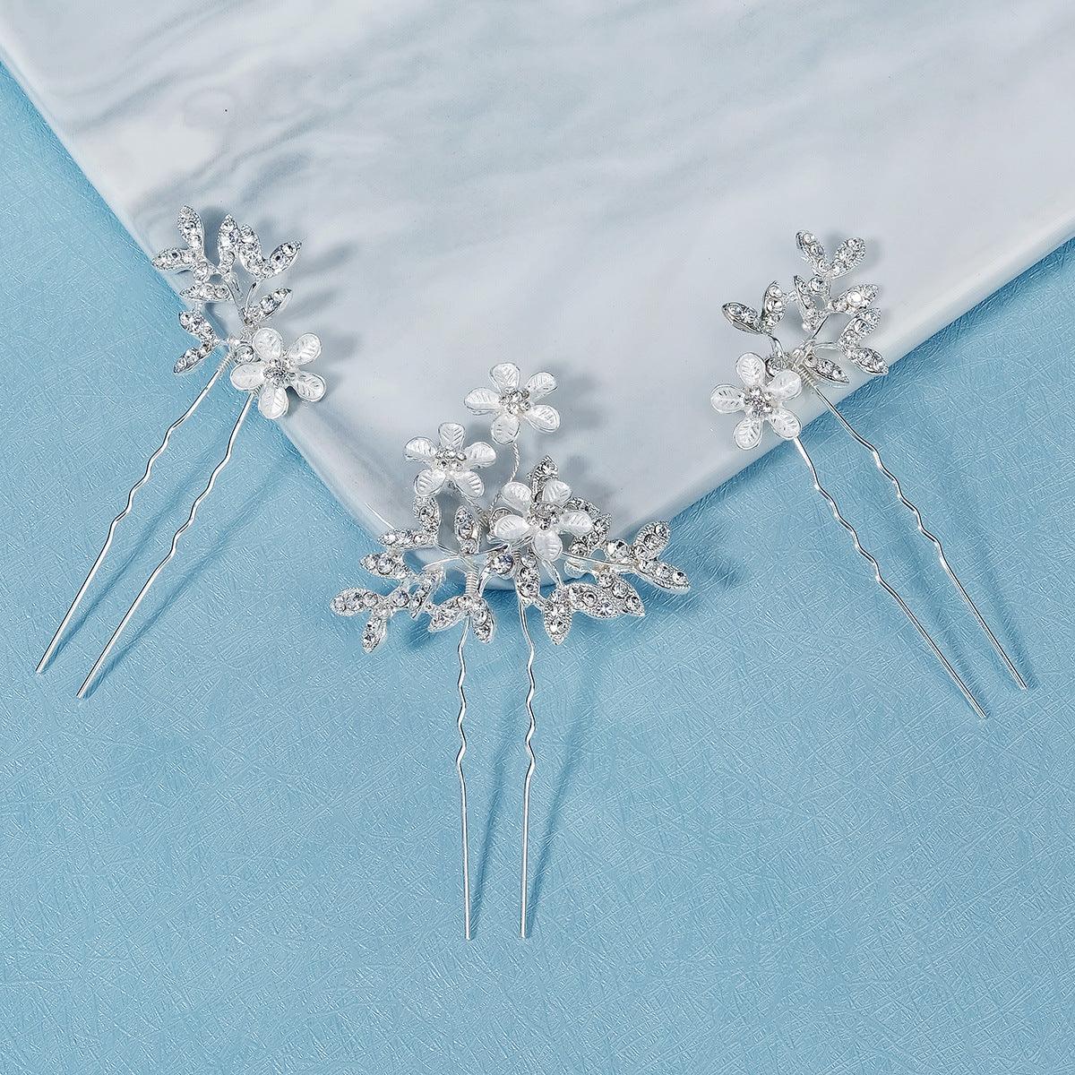 ROMANCE | Diana silver-tone hair accessory set