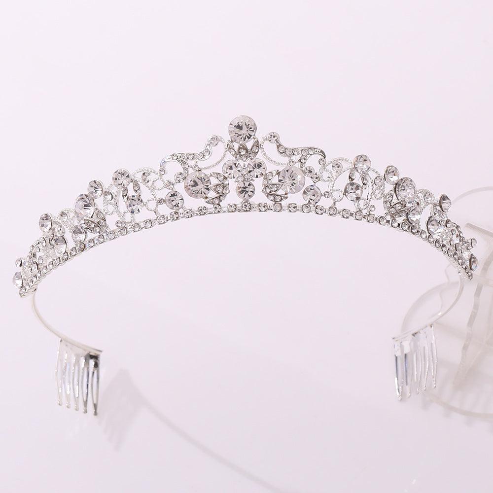 ROMANCE, Kimberly -silver-colored tiara with bright stones