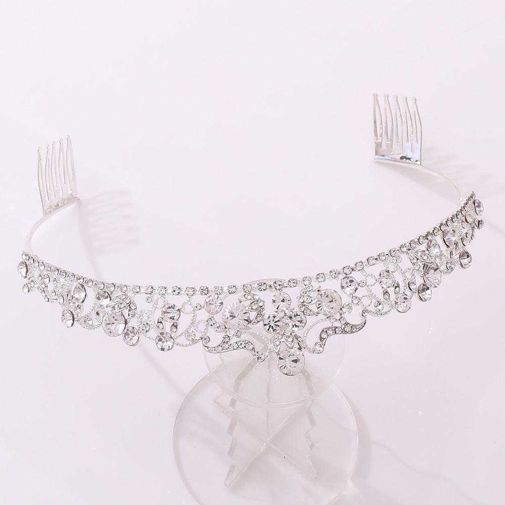 ROMANCE, Kimberly -silver-colored tiara with bright stones