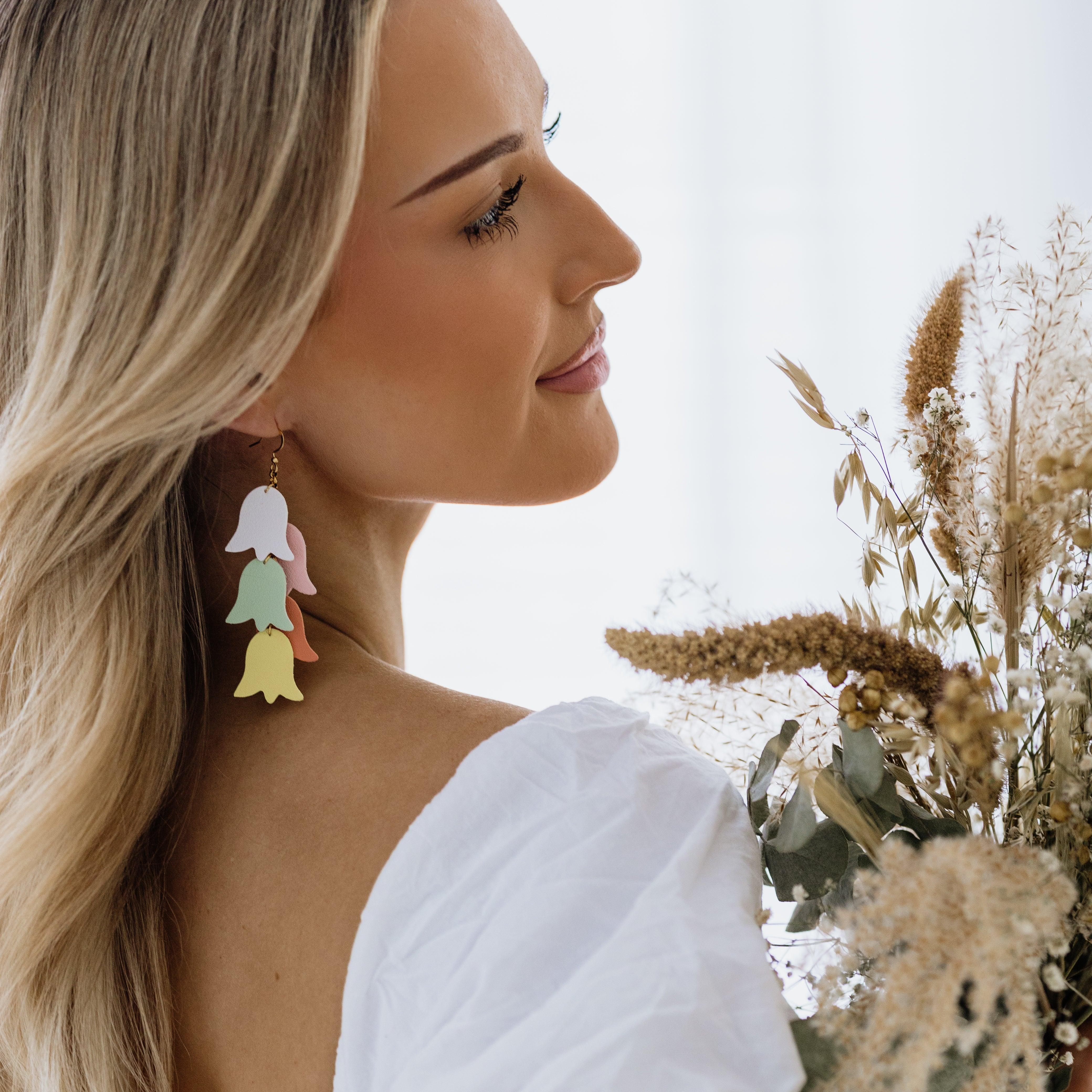 LEMPI® earrings, Keto (large bouquet, multi-colored)