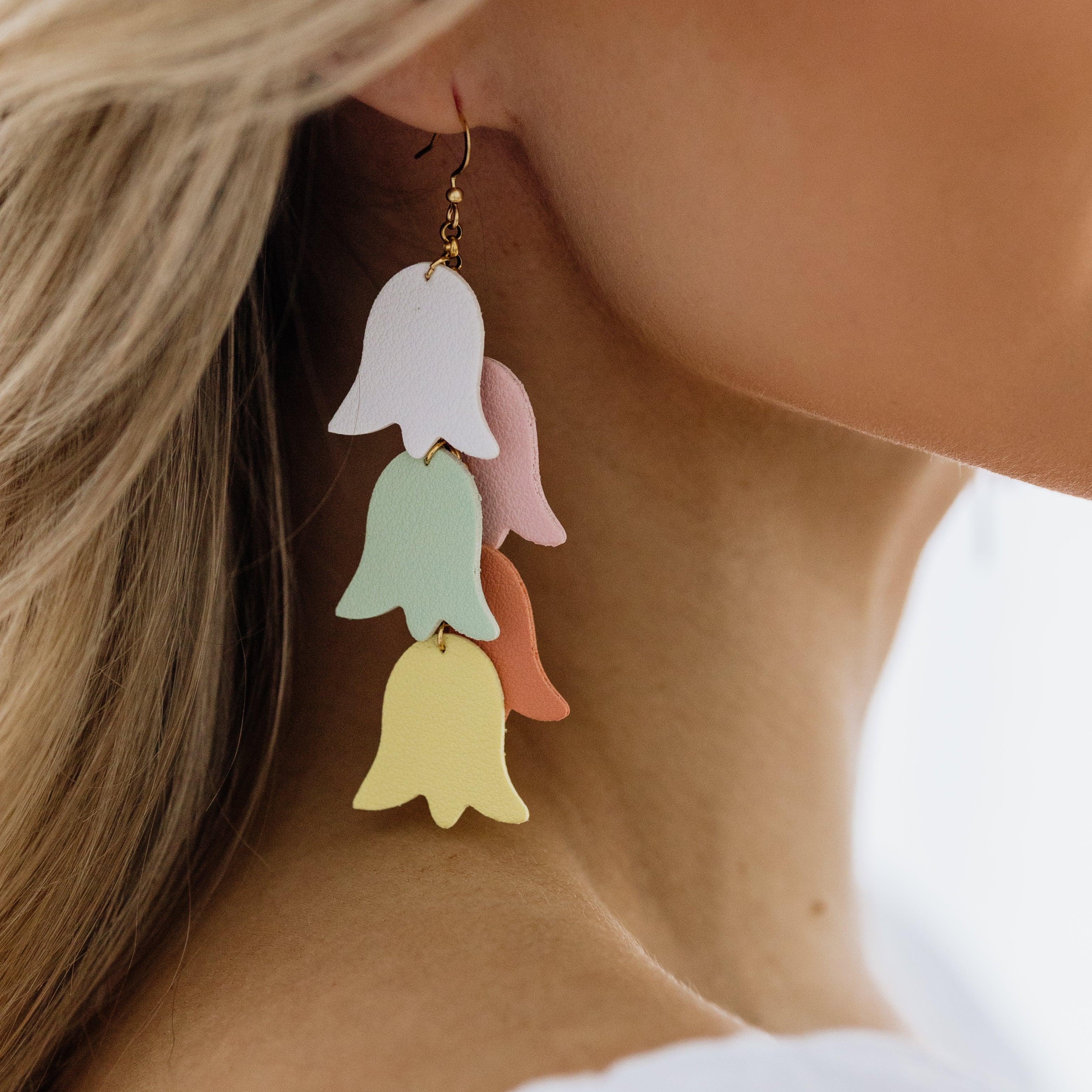 LEMPI® earrings, Keto (large bouquet, multi-colored)