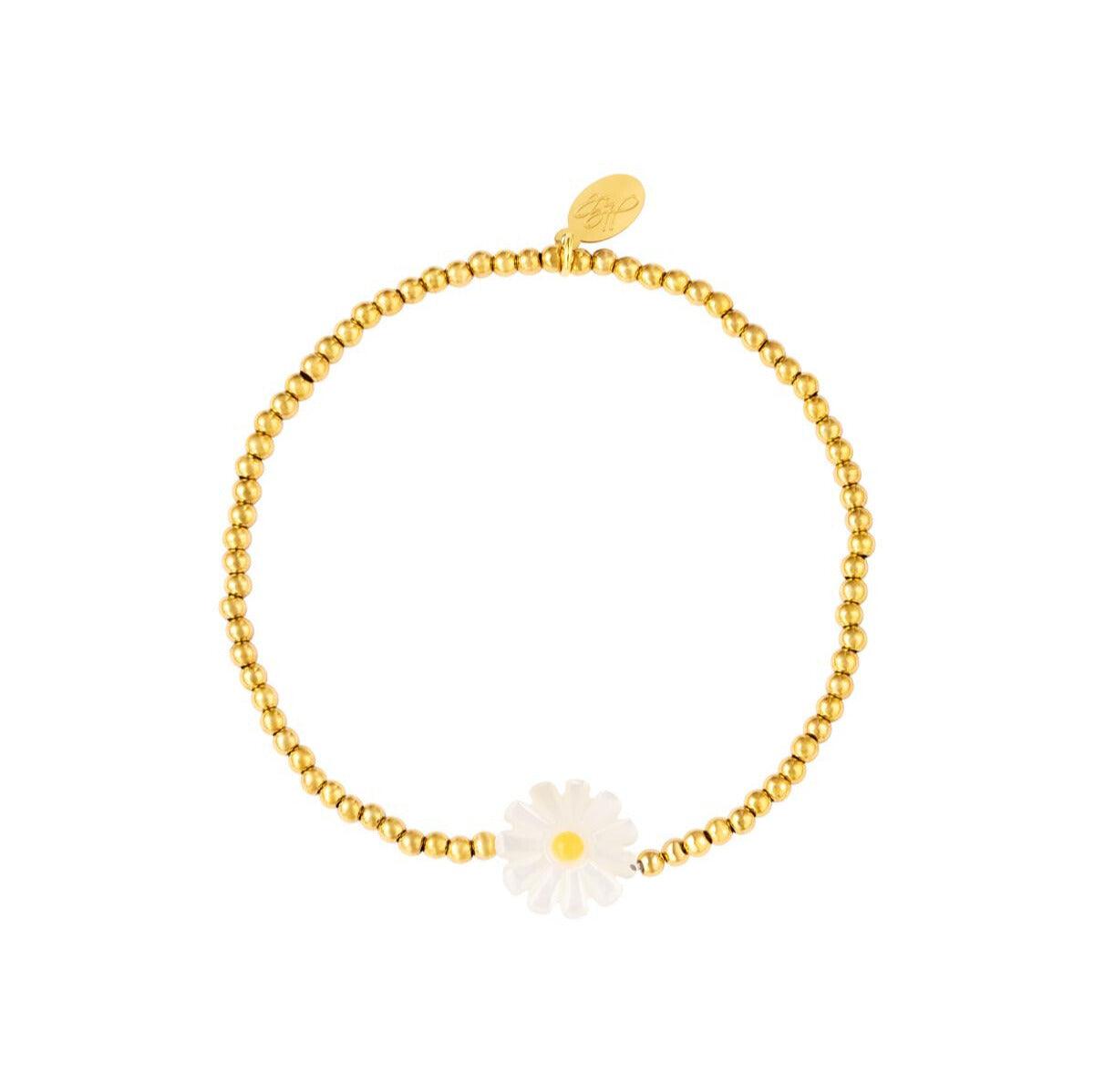 FRENCH RIVIERA | San Francisco surgical steel bracelet with flower