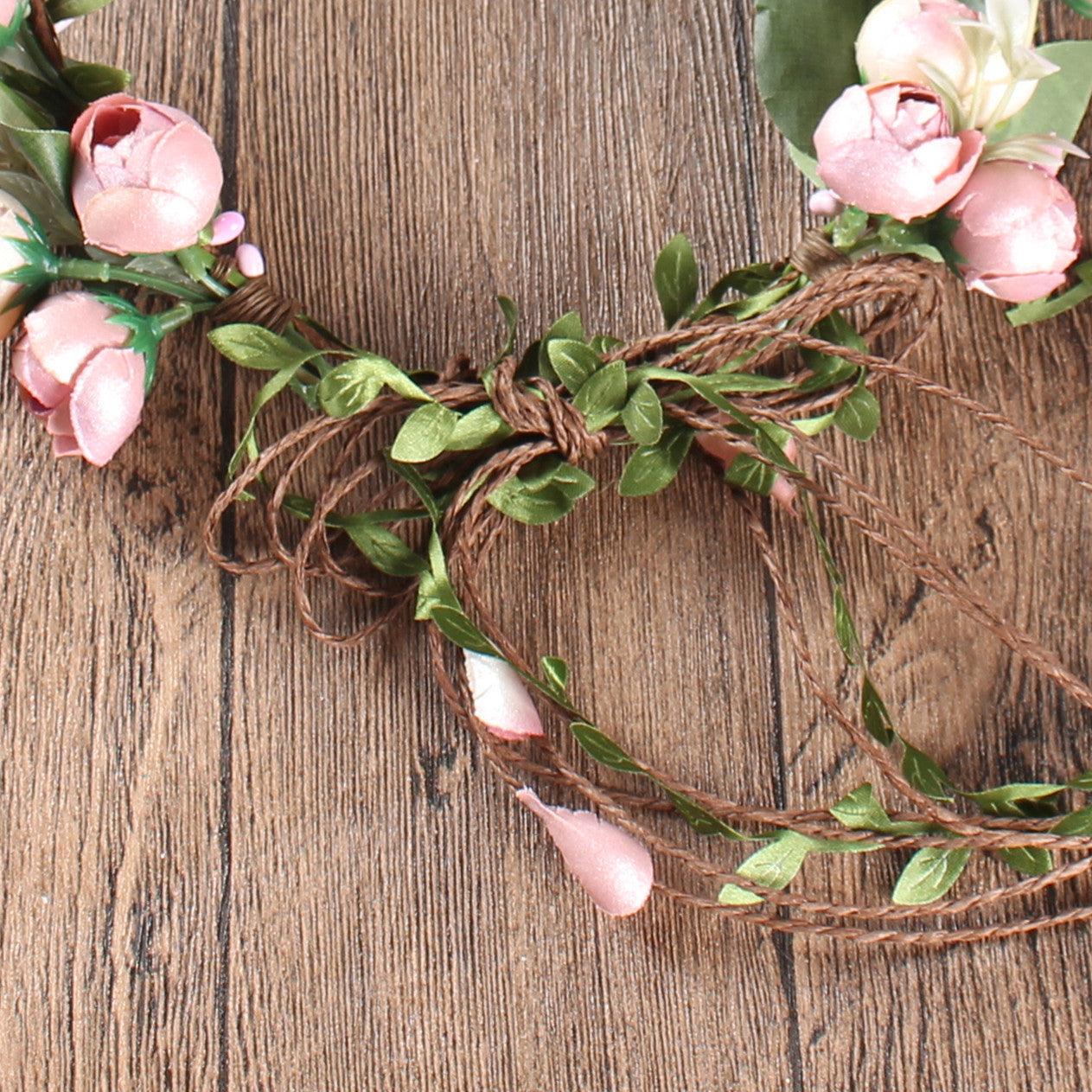 Flower crown | SUGAR SUGAR, Lovely Roses pink flower headband