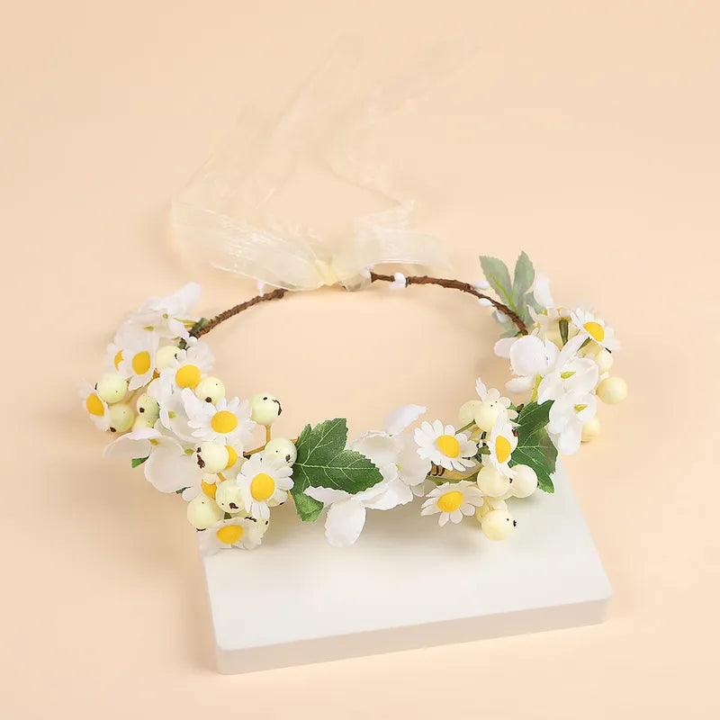 Flower crown | SUGAR SUGAR, Berry Kiss white flower headband