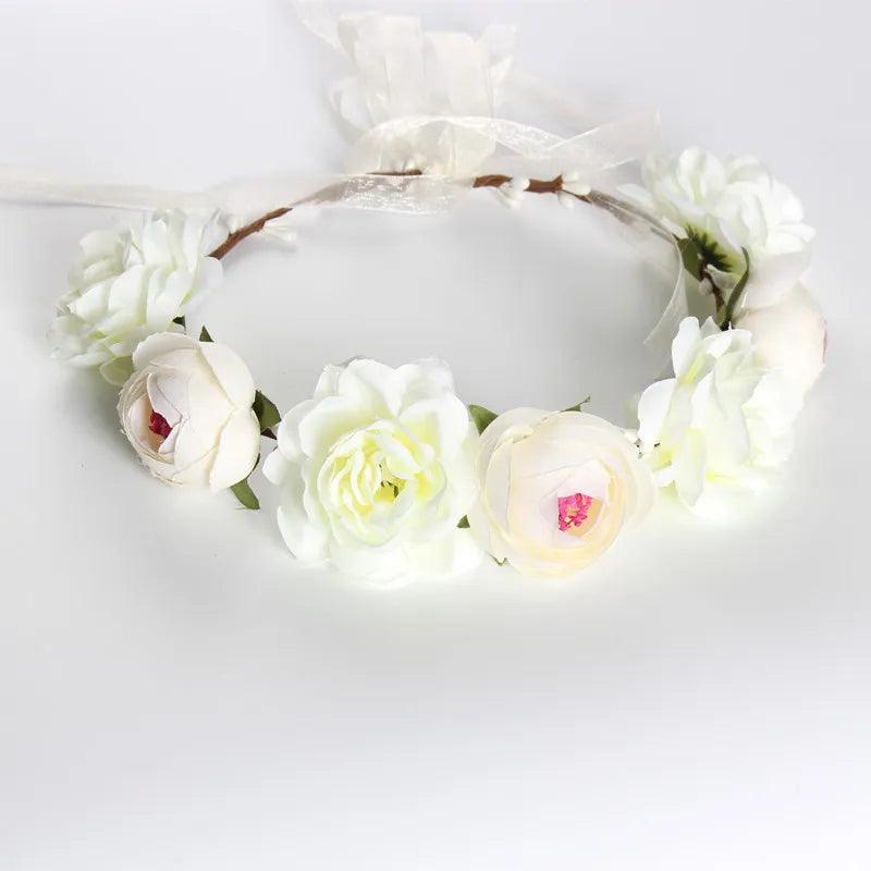 Flower crown | SUGAR SUGAR, First Kiss white flower headband