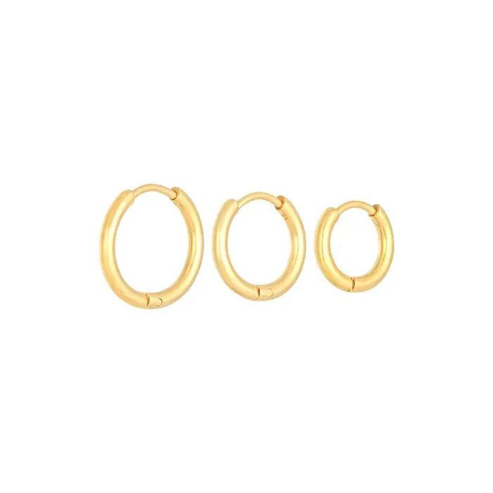 FRENCH RIVIERA | Katie Mini -set of three surgical steel rings (gold)