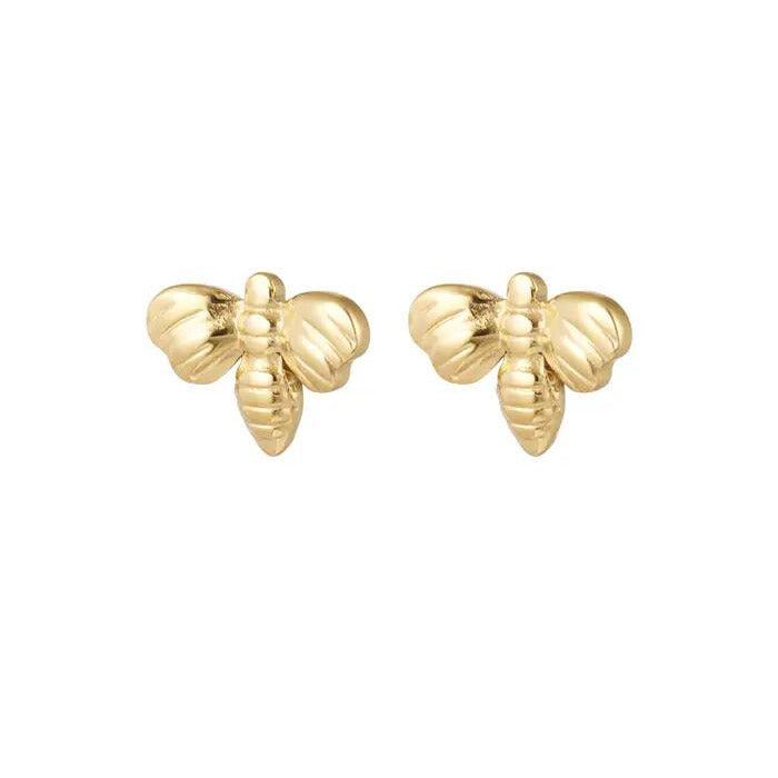 FRENCH RIVIERA | Bumble Bee Surgical Steel Buttons (Gold)