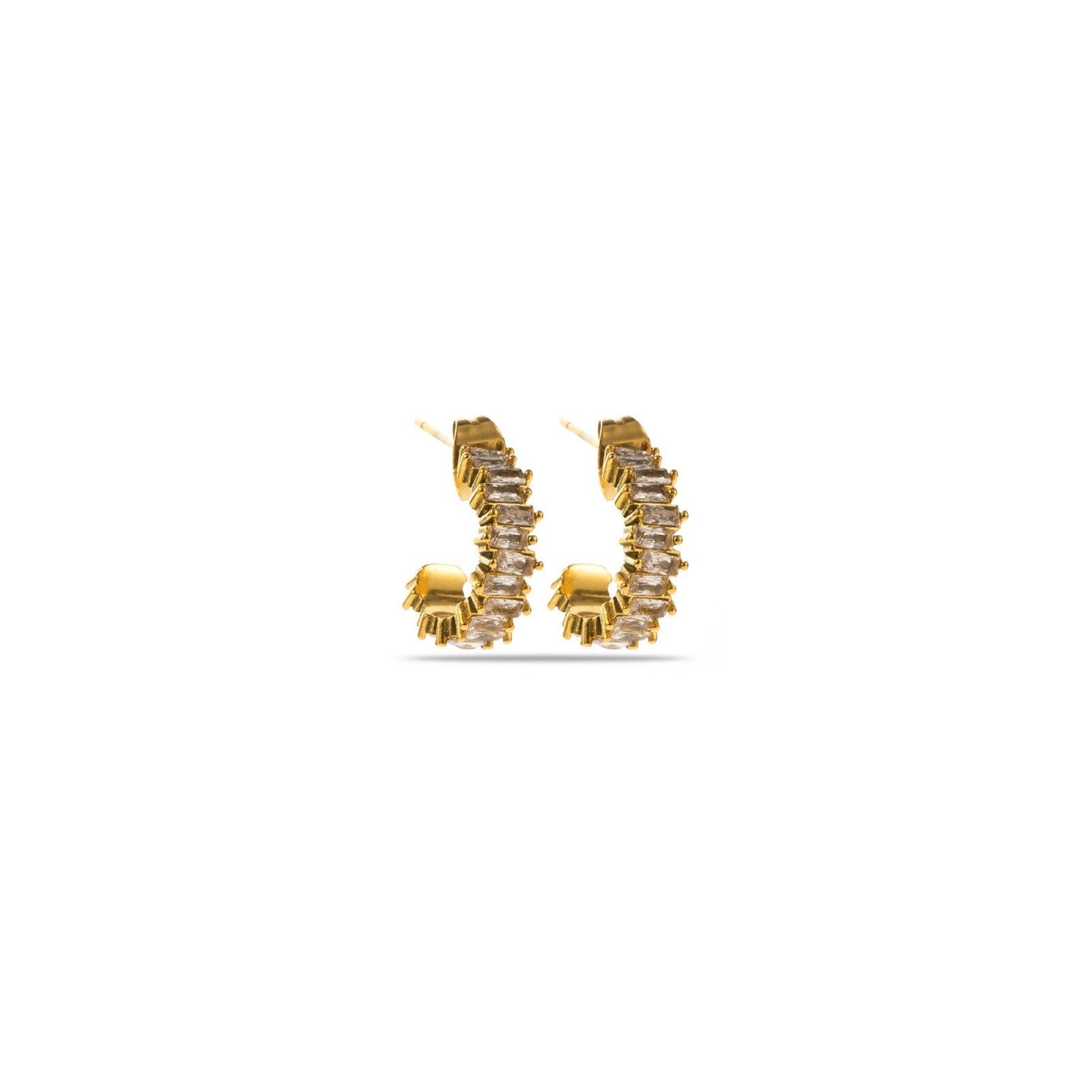 FRENCH RIVIERA | Lilah Surgical Steel Crystal Rings (Gold)