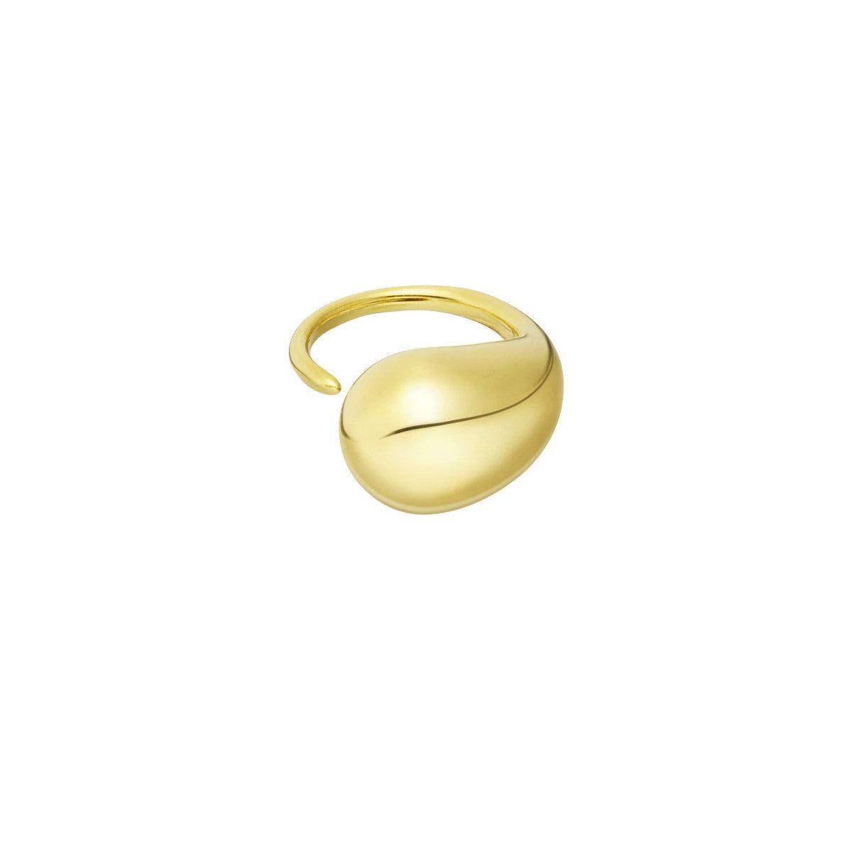 FRENCH RIVIERA | Teardrop Ring - surgical steel ring (gold)