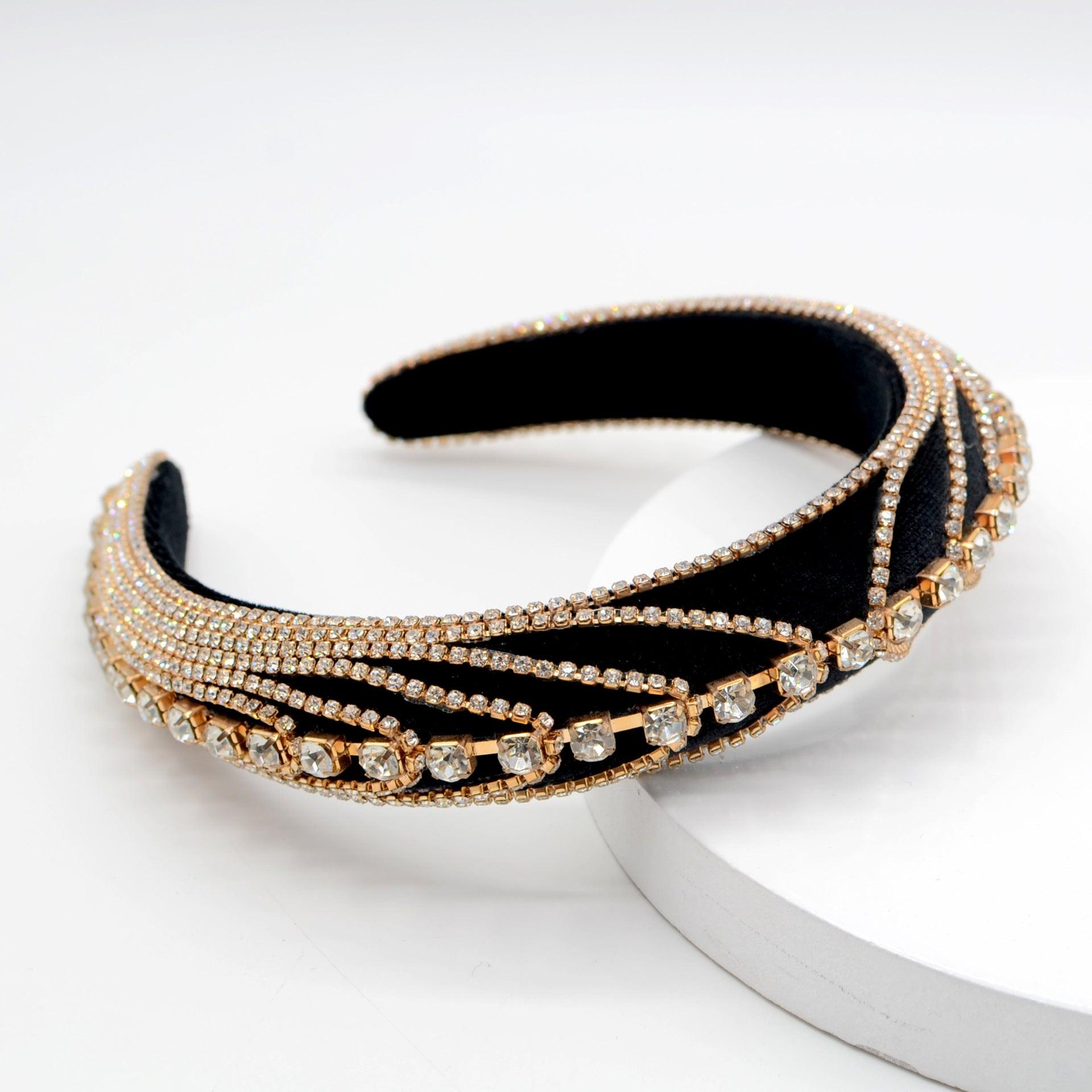 SUGAR SUGAR®, Amazing Tiziana -black decorative headband (gold)