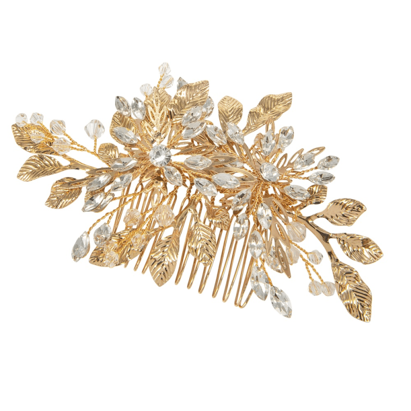 ATHENA BRIDAL | Mireille Crystal Hair Ornament (Gold)