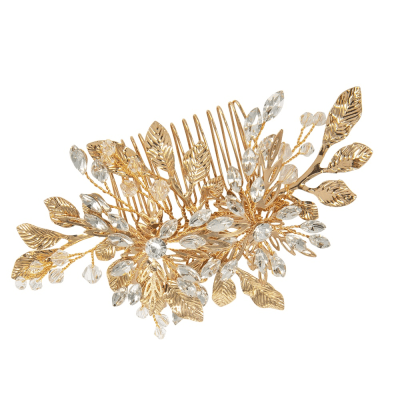 ATHENA BRIDAL | Mireille Crystal Hair Ornament (Gold)