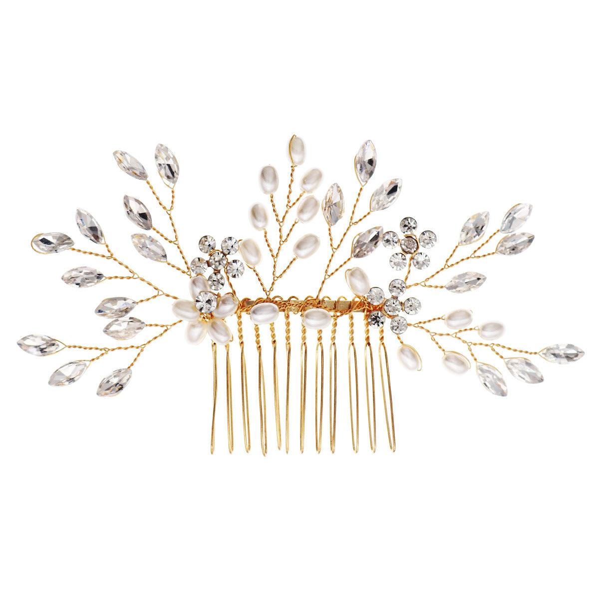 ROMANCE | Cheryl gold-tone hair accessory with pearl