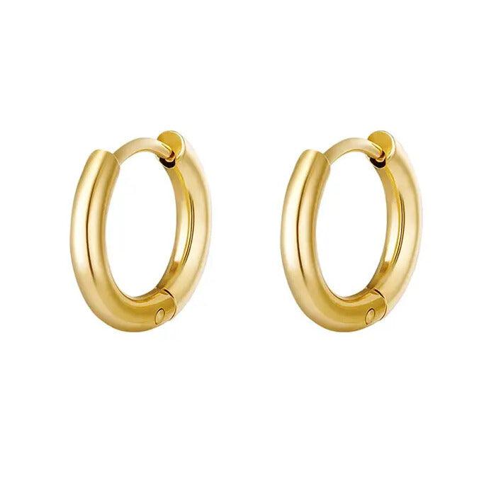 FRENCH RIVIERA | Hayden gold-tone surgical steel rings