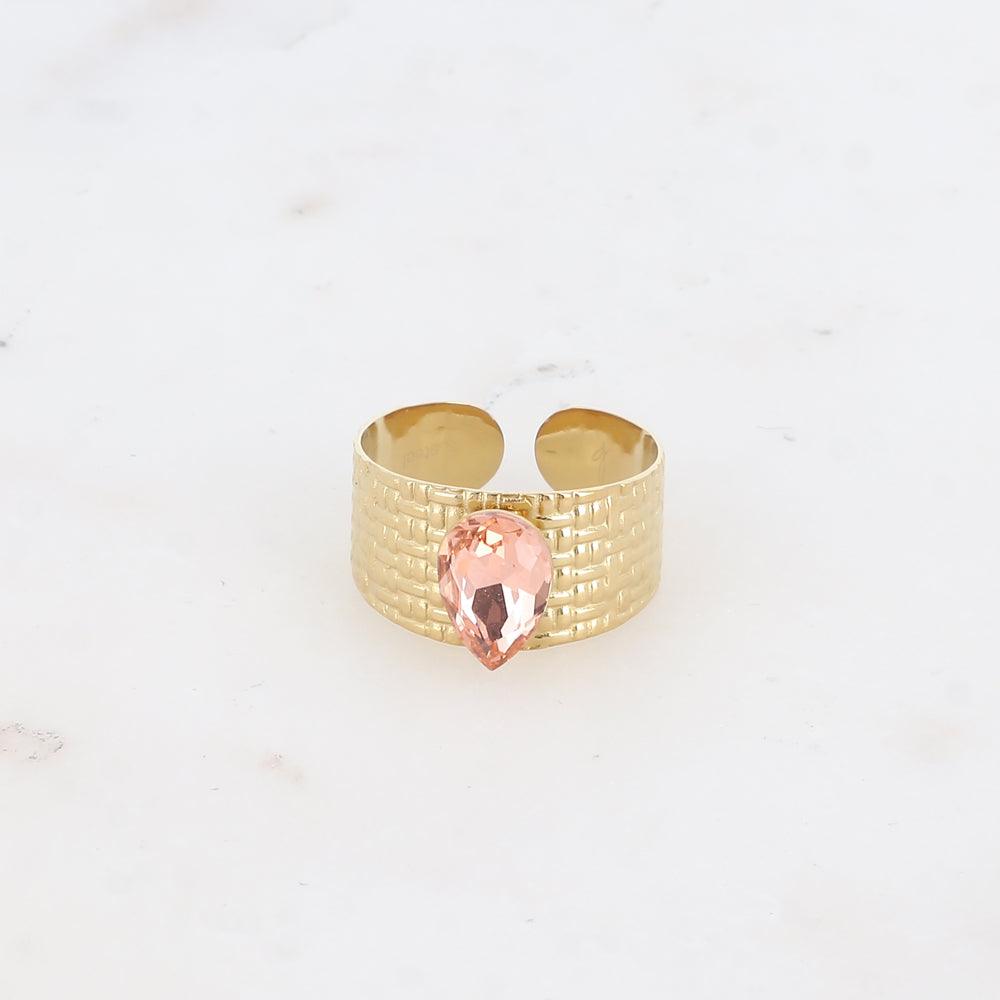 BOHM PARIS | Bague Rochelle pink surgical steel ring